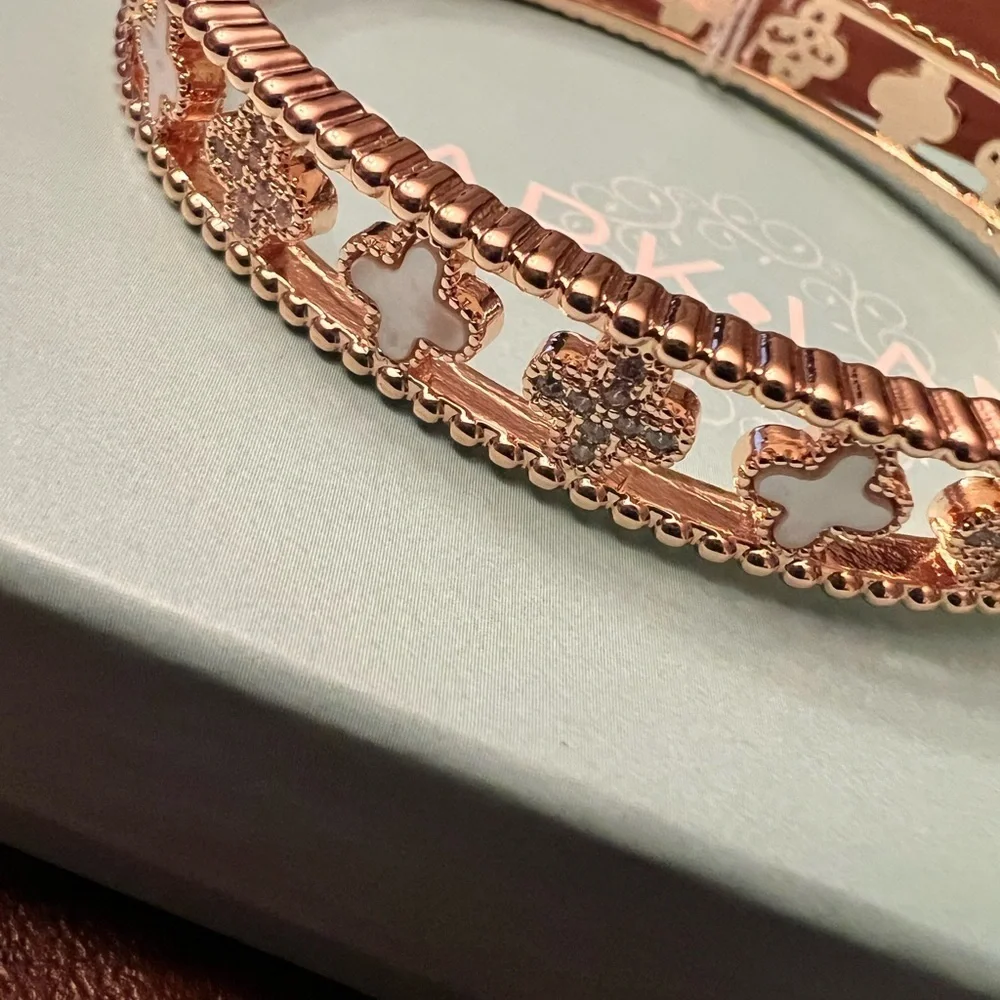 Park Lane Gold Chateau Bracelet | Hinged Bangle |